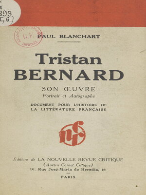 cover image of Tristan Bernard